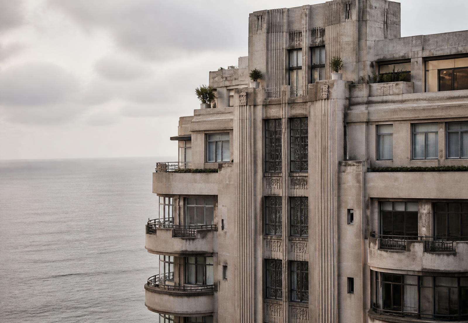 Sea-facing heritage apartment architecture in South Mumbai